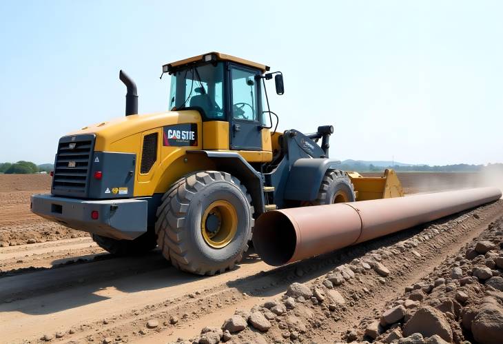 HeavyDuty Wheel Machine Efficiently Laying Large Diameter Pipes