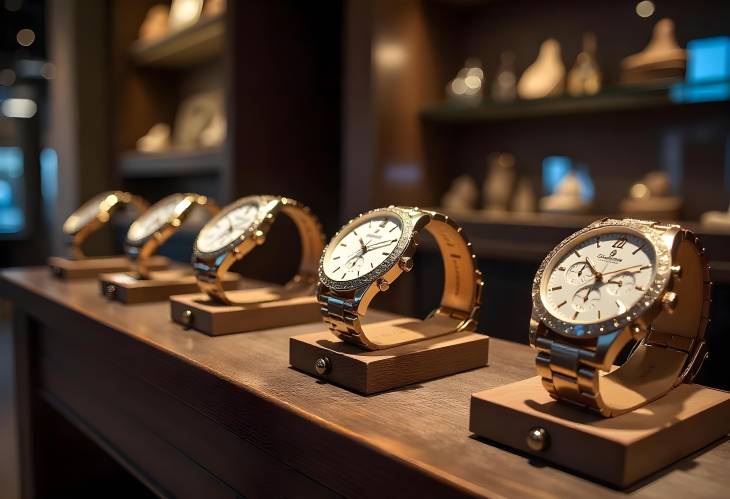 Elegant Watch Showcase Glamorous Timepieces in Style