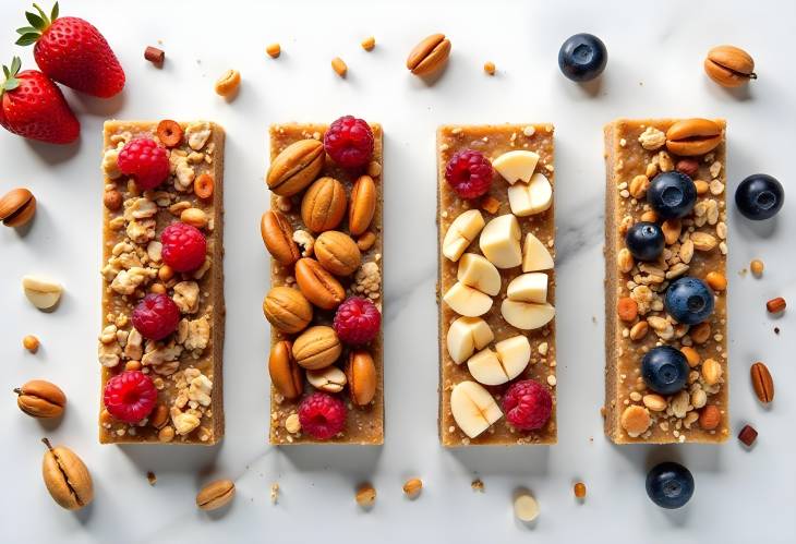 Fitness Fuel Granola Bars with Nuts and Berries