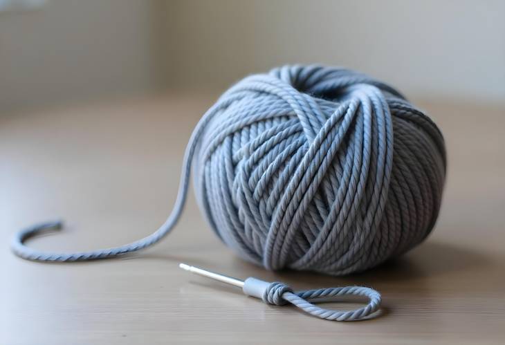 Soft and Versatile The Gray Ball of Yarn for Knitting