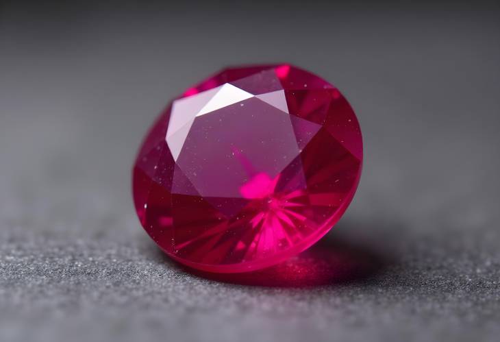 Captivating Ruby Gemstone Round Cut Isolated for Luxurious Use