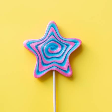 Sweet Treat Colorful Star Lollipop Delights