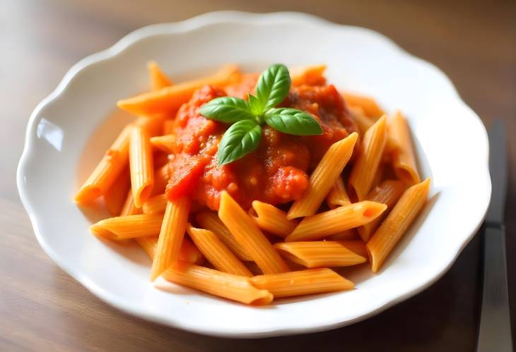 Zesty Penne all Arrabbiata with Fiery Tomato Sauce