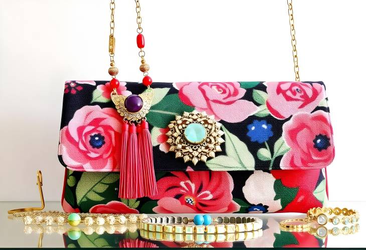 Bright and Bold Summer Fashion Accessories Clutches and Jewelry for Ladies