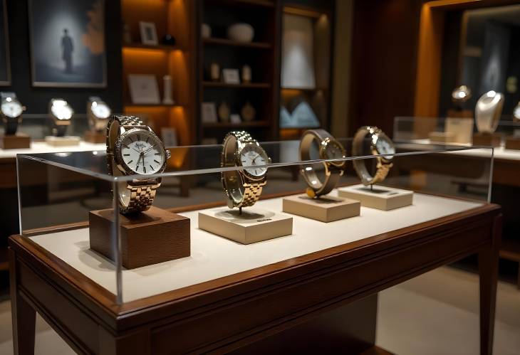 Elegant Timepieces Showcase Glamorous Watches in Style