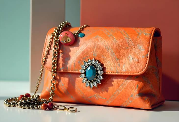 Elegant Summer Fashion Accessories for Ladies Bright Clutches and Jewelry