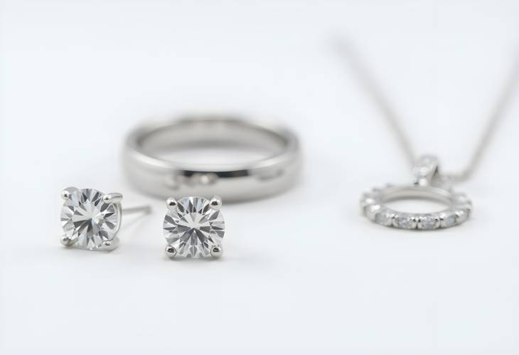 Sophisticated Diamond Jewelry Trio Ring, Earrings, Pendant