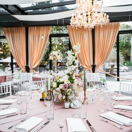 Luxury Floral Installations Bouquets Hanging Above