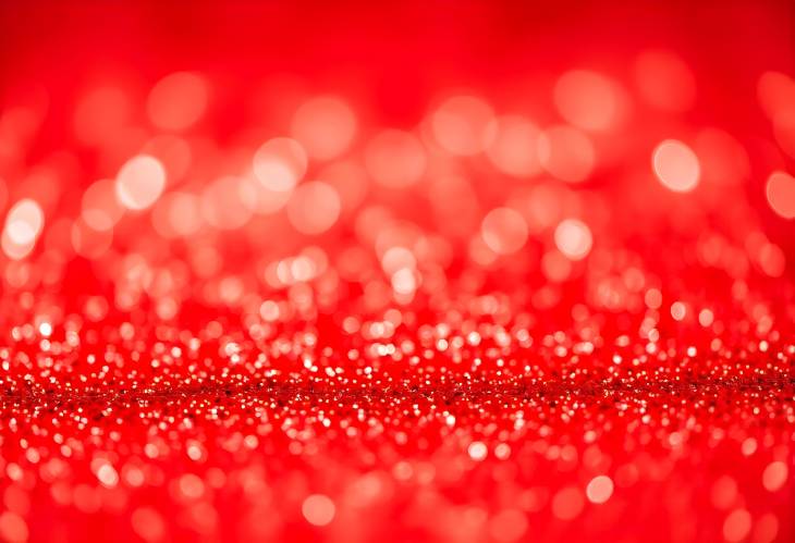 Mesmerizing Red Glitter Abstract Background with Blur Focus