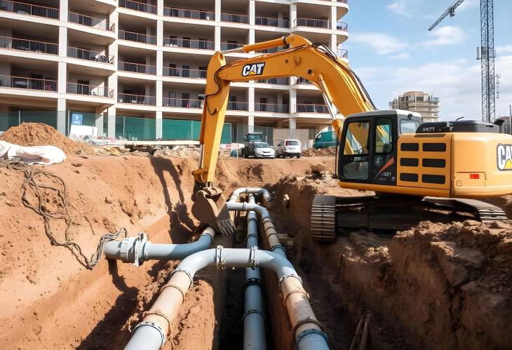 Trench Excavation Essential for MultiStory Building Infrastructure